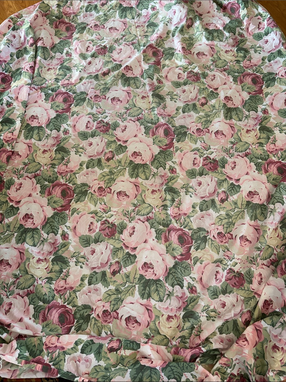 Blush Rose Floral Bedding Duvet Cover - Pink & Green